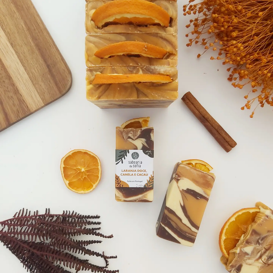Handgemaakte zeep - Zoete sinaasappel, kaneel en cacao - FutureStoreNL