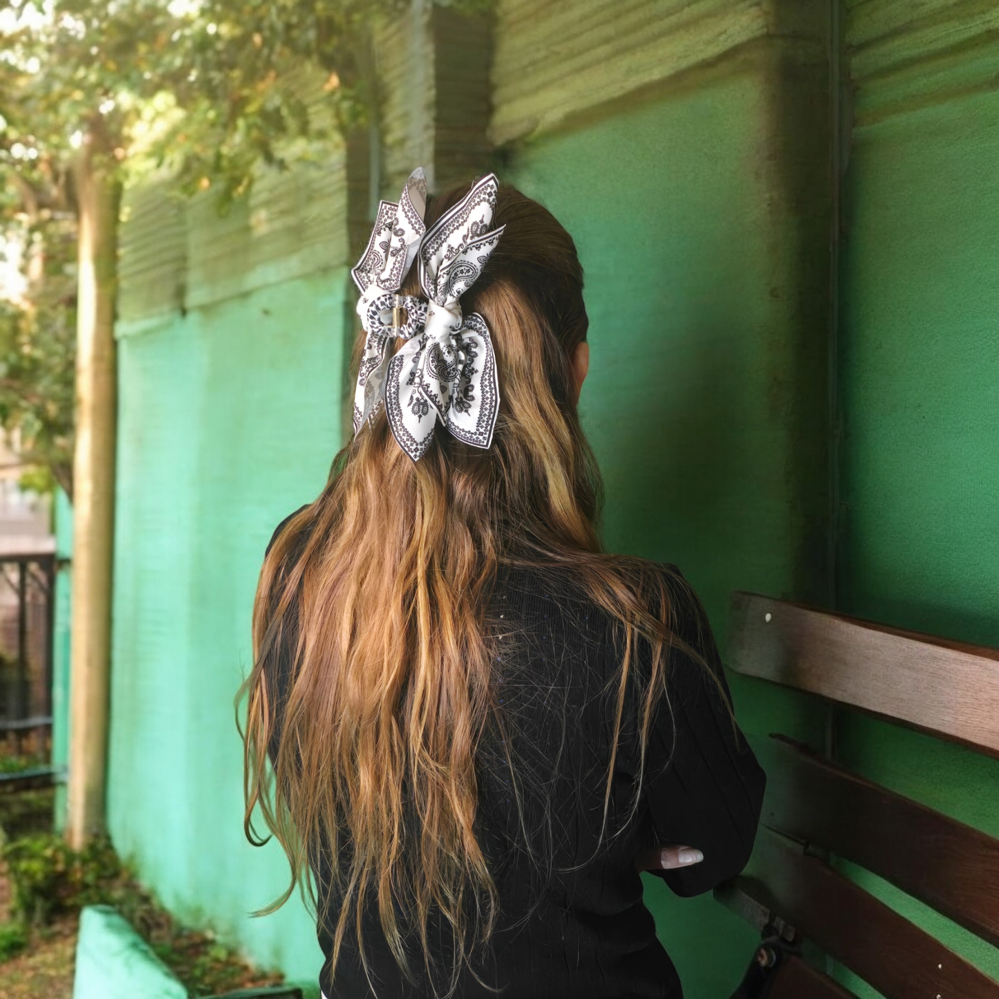 Paisley Bow haarclip - FutureStoreNL