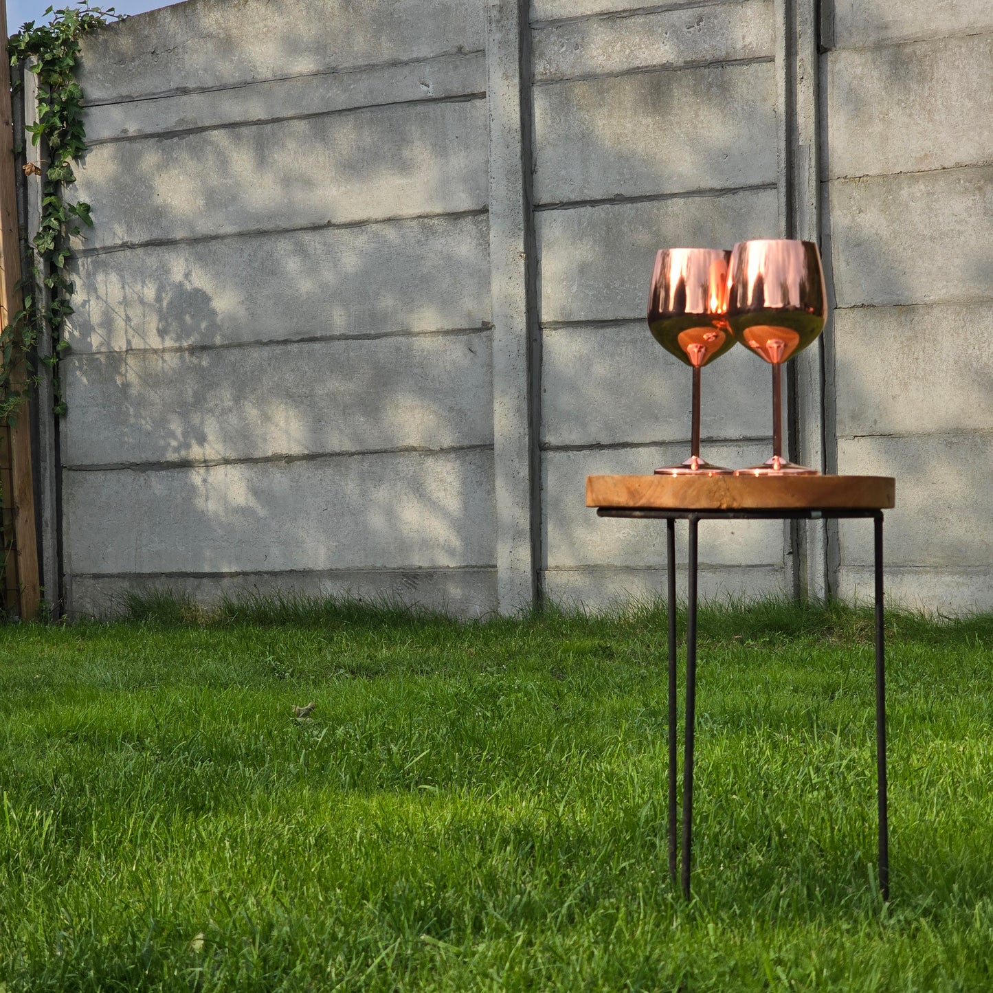 Set roségouden RVS wijnglazen - FutureStoreNL