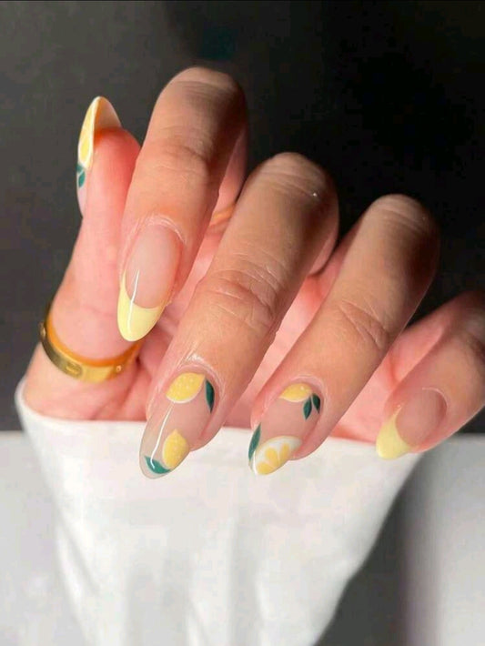 Plaknagels citroen | Zomerse look - FutureStoreNL