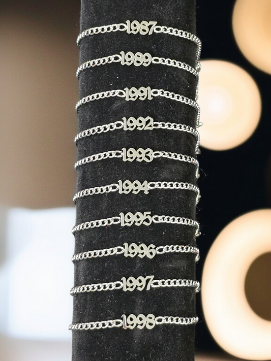 Stainless steel armbanden met jaartallen - FutureStoreNL