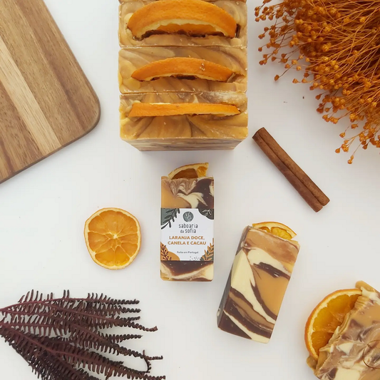 Handgemaakte zeep - Zoete sinaasappel, kaneel en cacao - FutureStoreNL