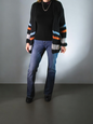 Knitted vestje striped - FutureStoreNL