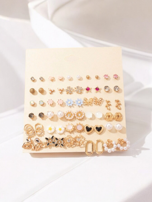 Set stylish oorbellen (30 paar) - FutureStoreNL