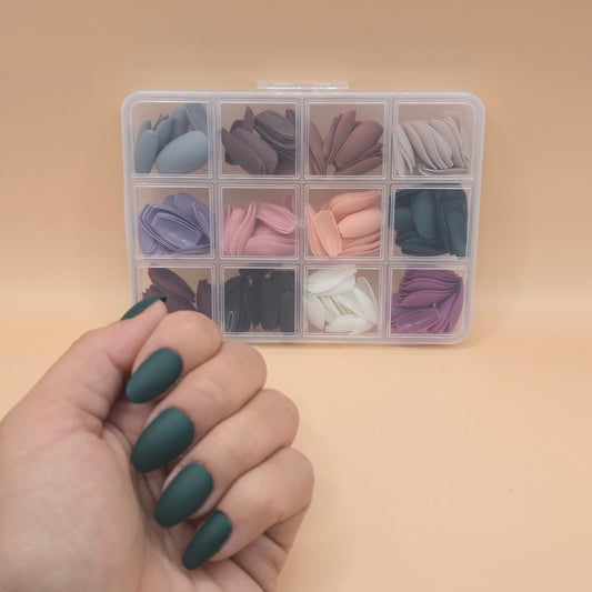 Basic set nepnagels / plaknagels MAT - 288 stks - FutureStoreNL
