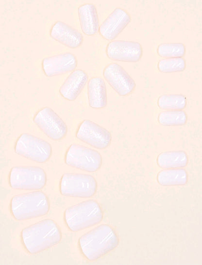 'Baby rose' plaknagels glitter - FutureStoreNL