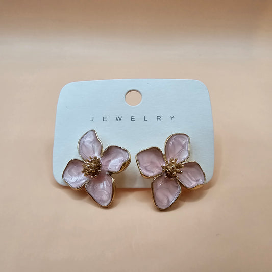 Oorbellen bloem roze - FutureStoreNL